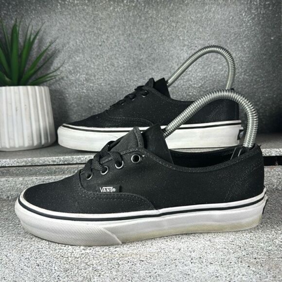 Vans BLACK SHIMMER Authentic Shoes SPARKLE Glitter BLING Size 5.5 4 - Picture 3 of 10